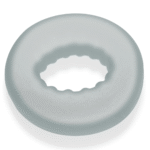Anillo para el pene sin vibración con relieves, hielo transparente - Imagen 2