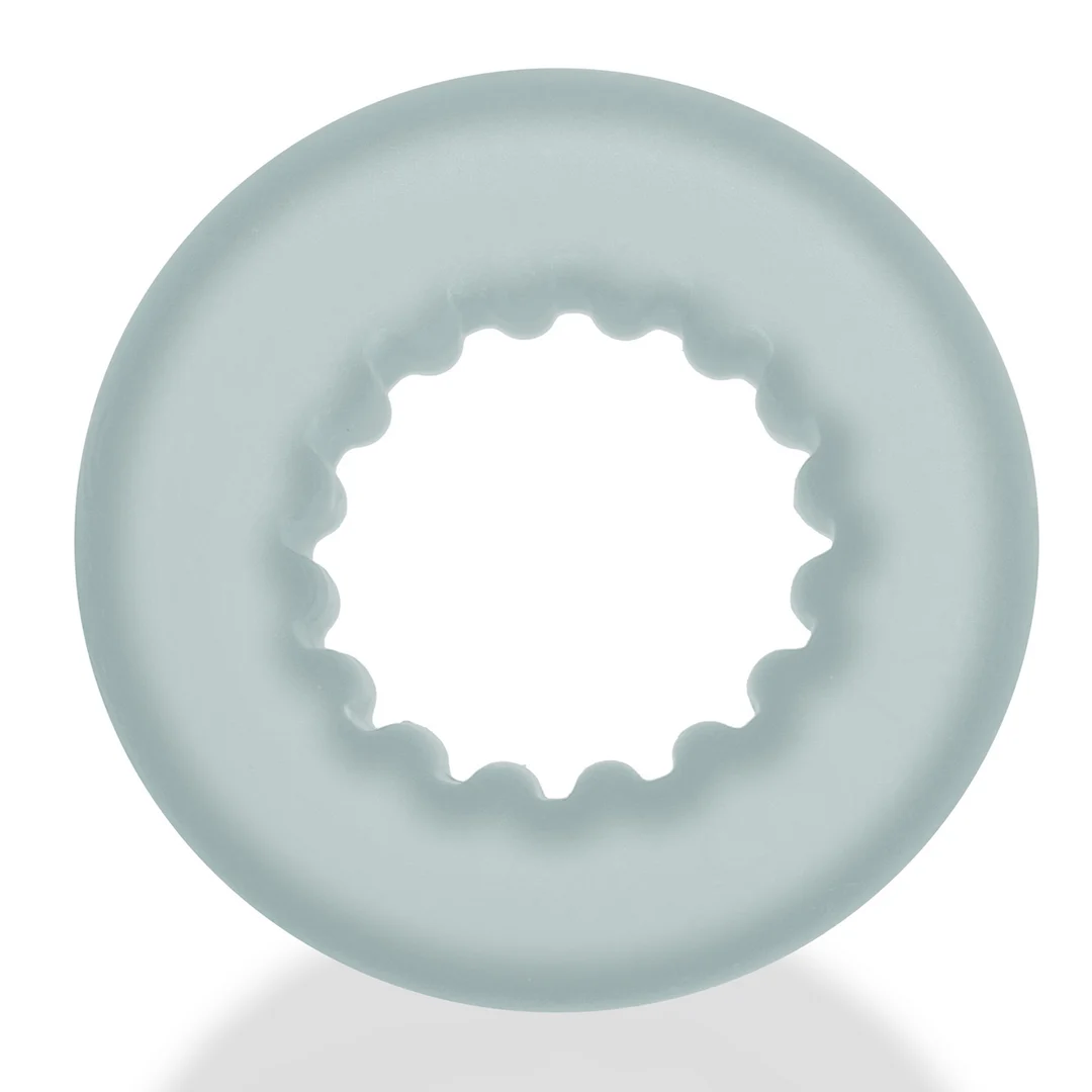 Anillo para el pene sin vibración con relieves, hielo transparente - Imagen 3