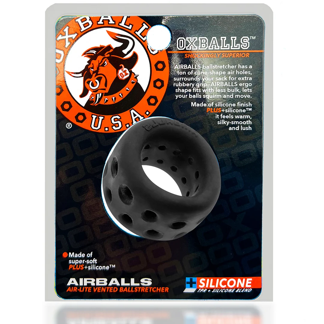 Anillo para estirar los testículos con orificios de ventilación, Black Ice - Imagen 1