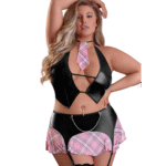 Disfraz Sexy Sophomore rosa L/XL - Imagen 9