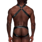 Suspensorio tipo bóxer Male Power Uranus con tirantes, L/XL, negro - Imagen 5