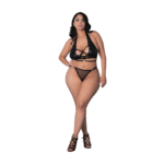 Top halter y tanga con anilla Nadia - Imagen 4