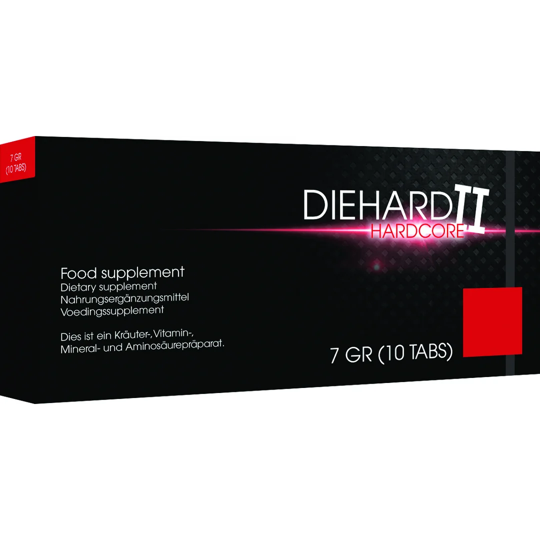 PHA049_1_1 Diehard II Hardcore, cápsulas estimulantes, 10 unidades - Imagen 1