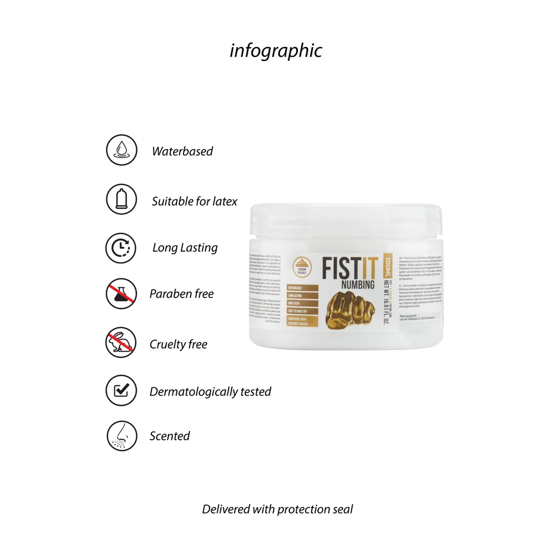 Lubricante Fist It Numb 500 ml - Imagen 5