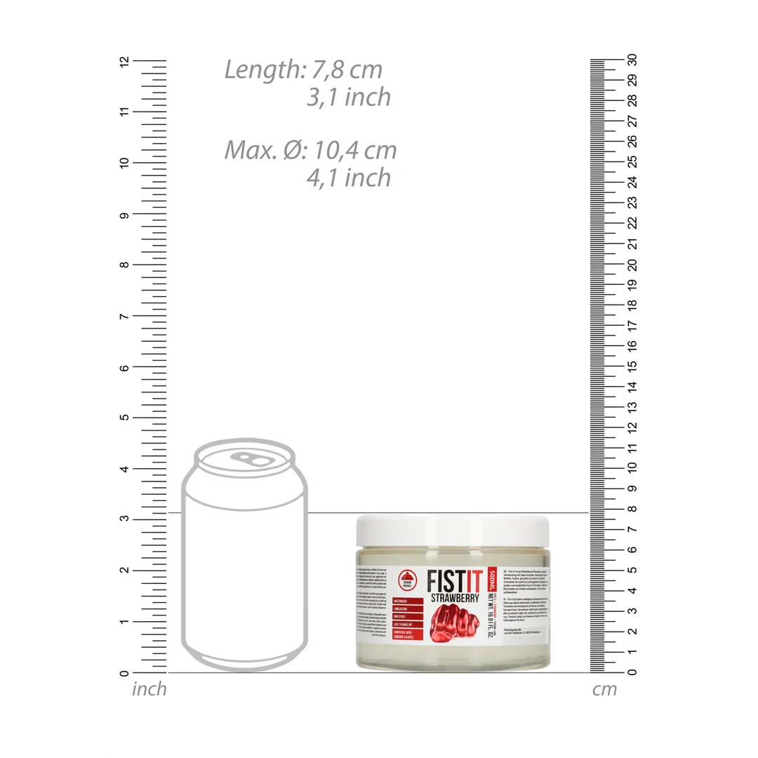 Fist It lubricante extragrueso de fresa 500 ml - Imagen 5