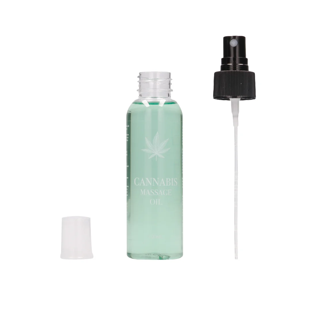 Aceite de masaje erótico de cannabis, neutro en cuanto al género, 3 fl oz / 100 ml - Imagen 1