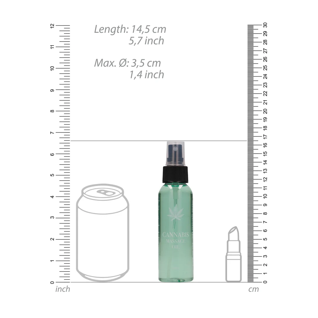 Aceite de masaje erótico de cannabis, neutro en cuanto al género, 3 fl oz / 100 ml - Imagen 5