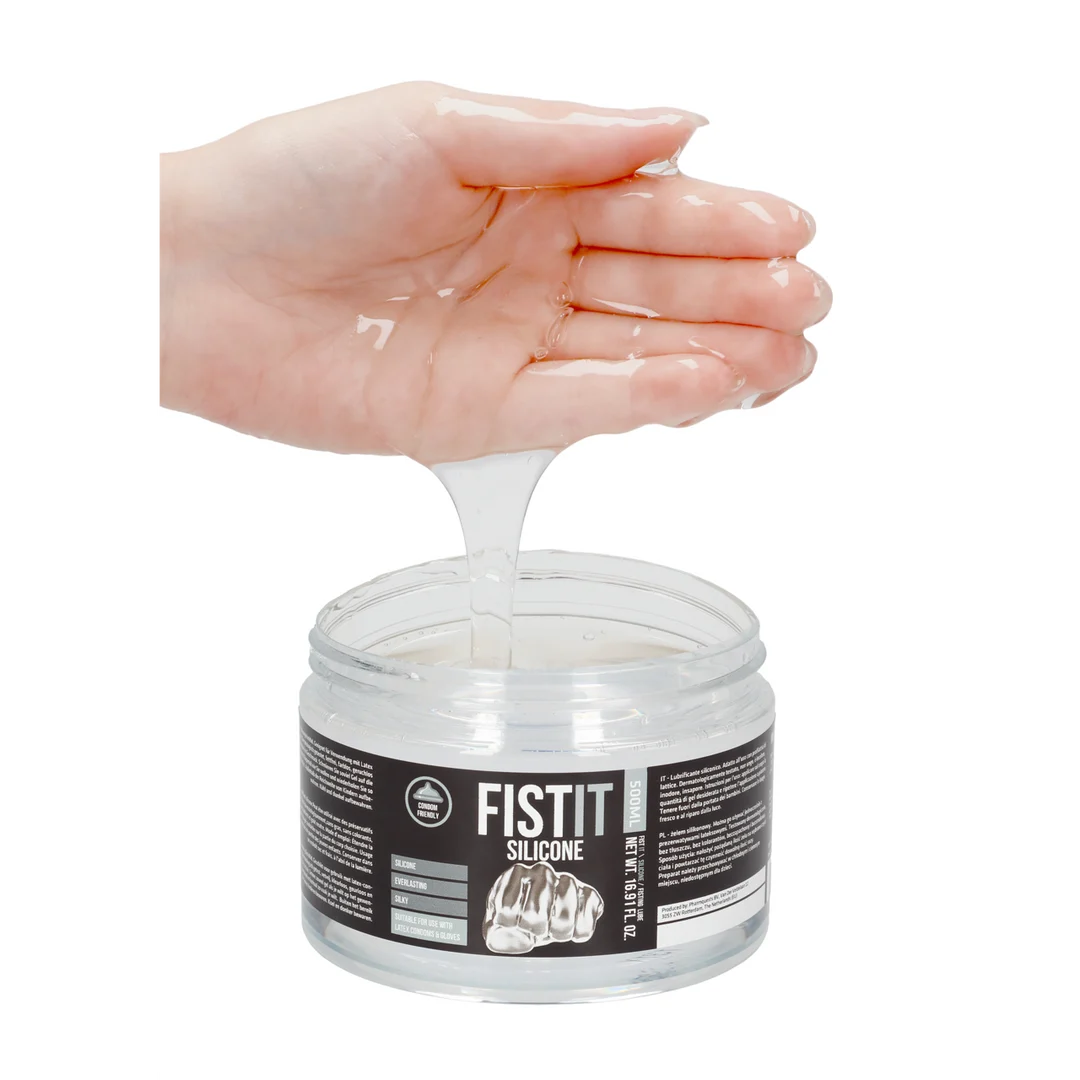 Lubricante de silicona, dermatológicamente testado y compatible con preservativos de látex, sin perfume y sin sabor, 500 ml, Fist It by Shots - Imagen 4