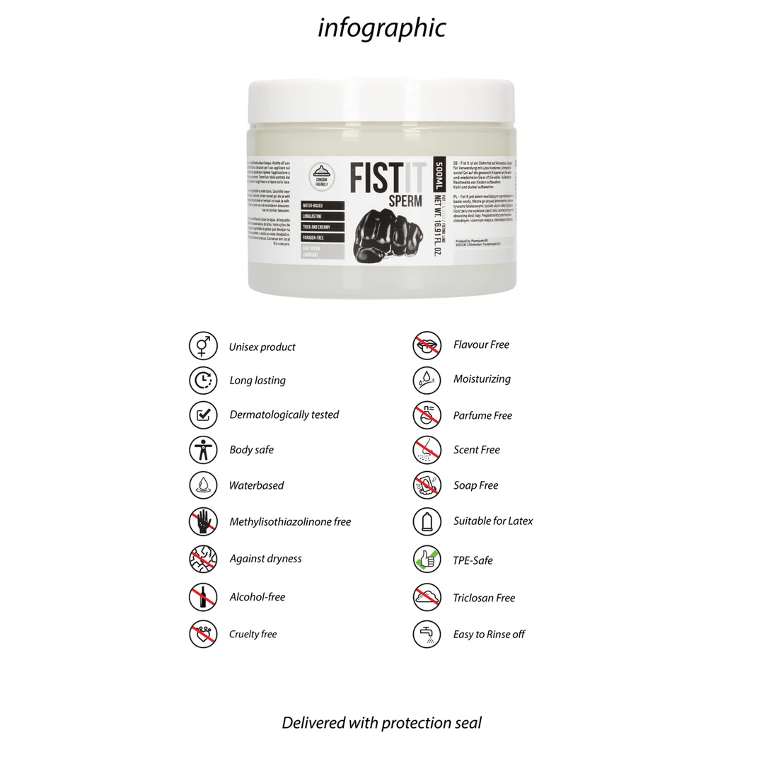 Lubricante Fist It con efecto espermicida 500 ml - Imagen 5