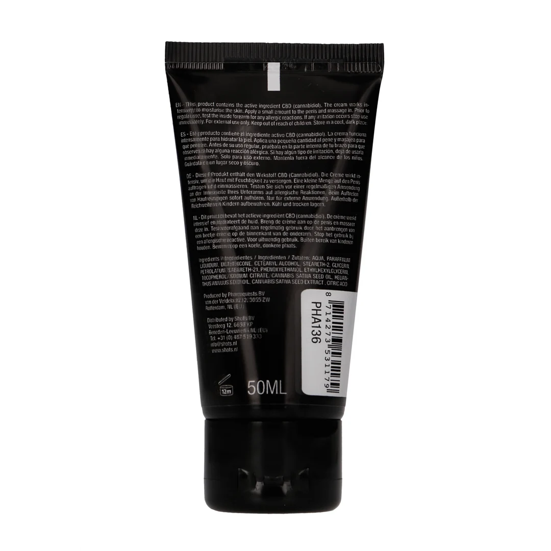 Crema masturbatoria con CBD para él Pharmquests by Shots, 50 ml - Imagen 2