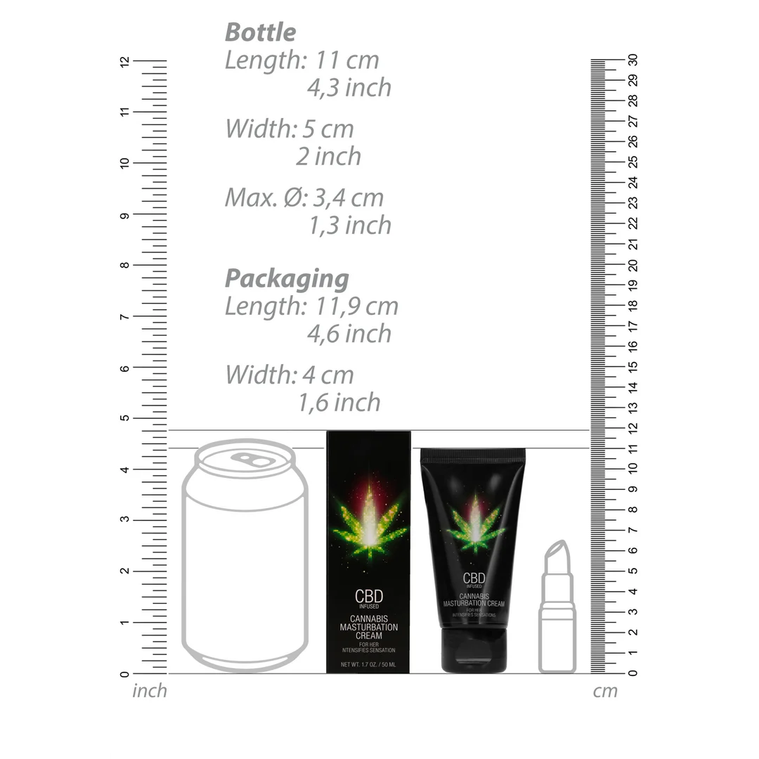 Lubricante neutro, crema masturbatoria con CBD para la vulva, sin perfume ni sabor, 50 ml, Pharmquests by Shots - Imagen 6