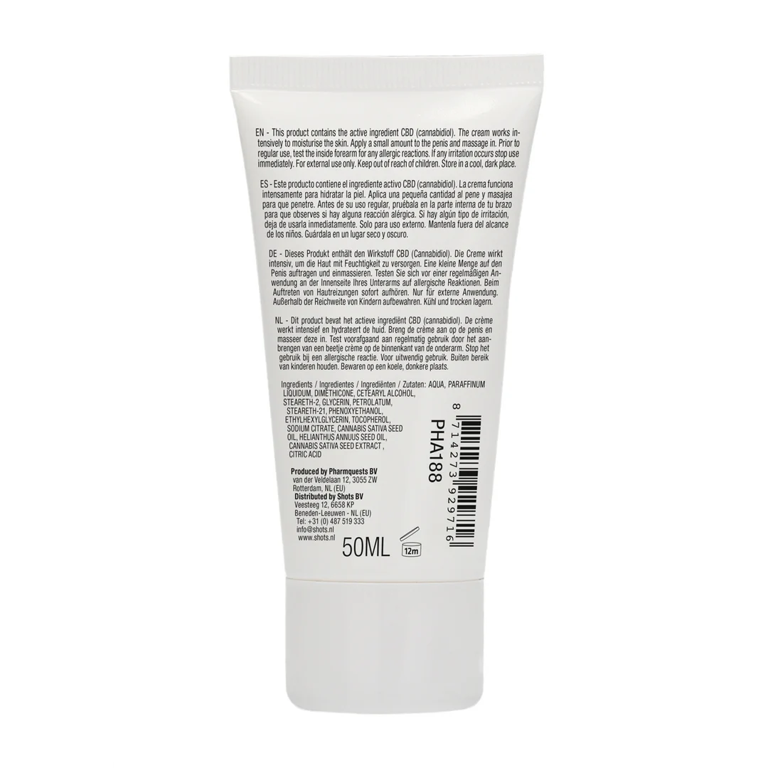 Pharmquests by Shots crema masturbatoria con CBD para él, 50 ml - Imagen 2