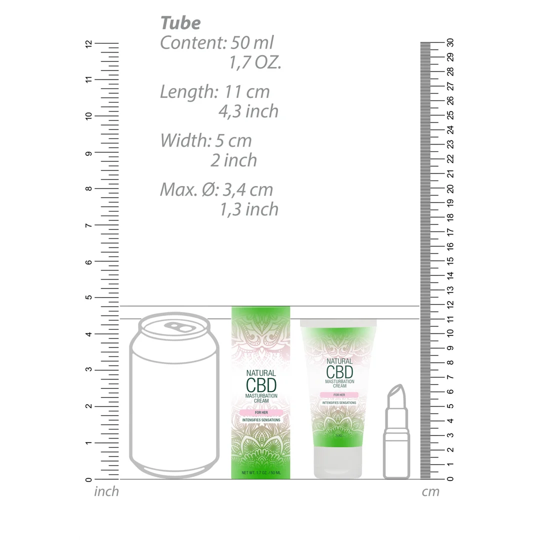 Pharmquests by Shots crema masturbatoria Natural CBD para ella, 50 ml - Imagen 6