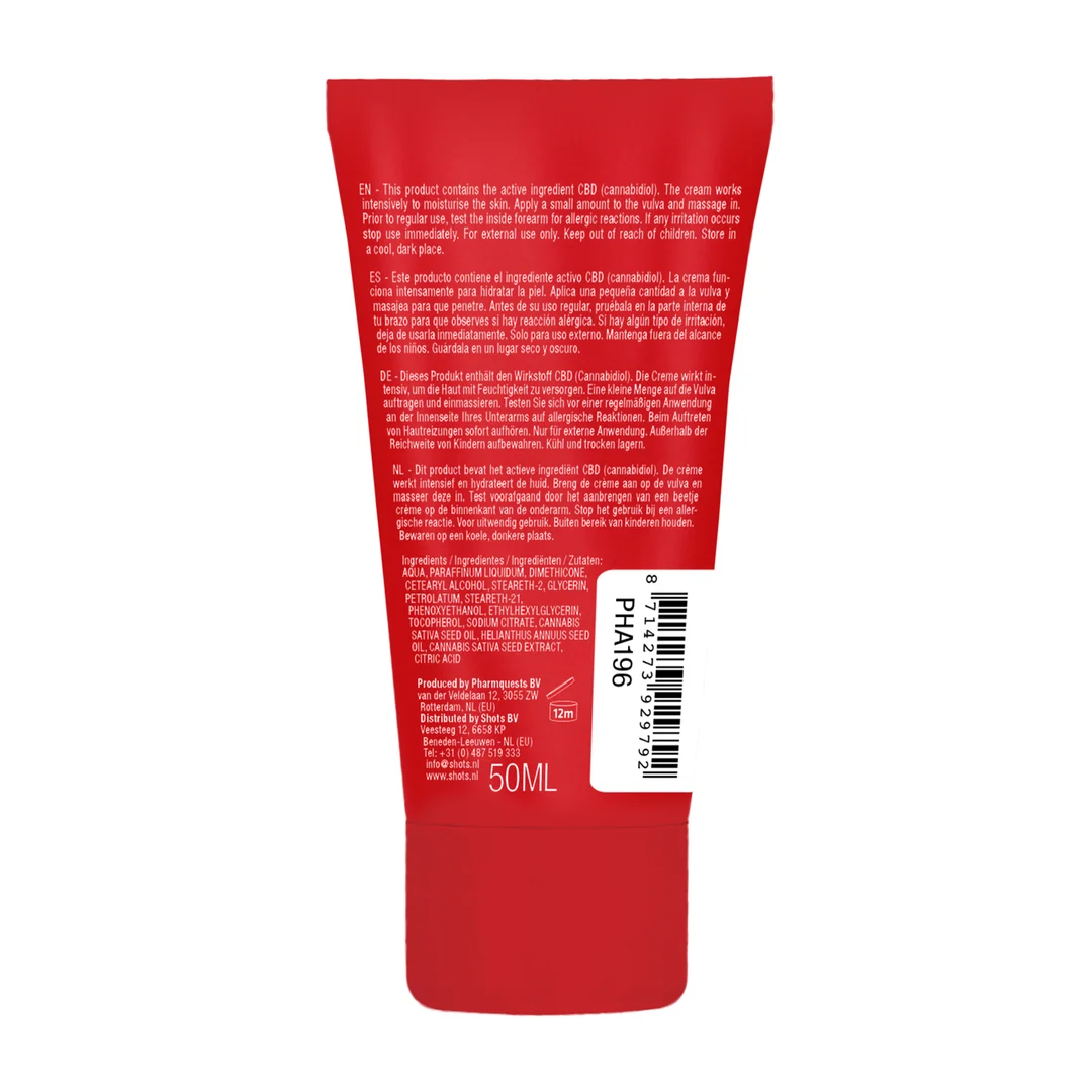 Pharmquests by Shots Original crema masturbatoria con CBD para ella, 50 ml - Imagen 2
