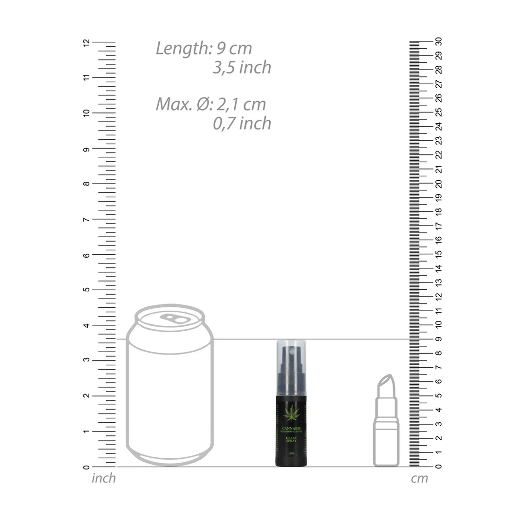Spray retardante Cannabis con aceite de semillas de cáñamo, 15 ml - Imagen 3