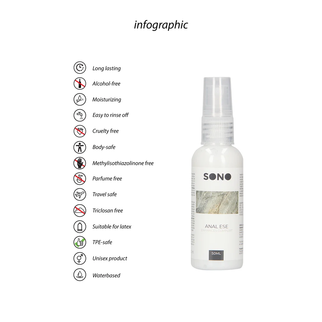 Sono by Shots crema anestésica anal 50 ml - Imagen 1