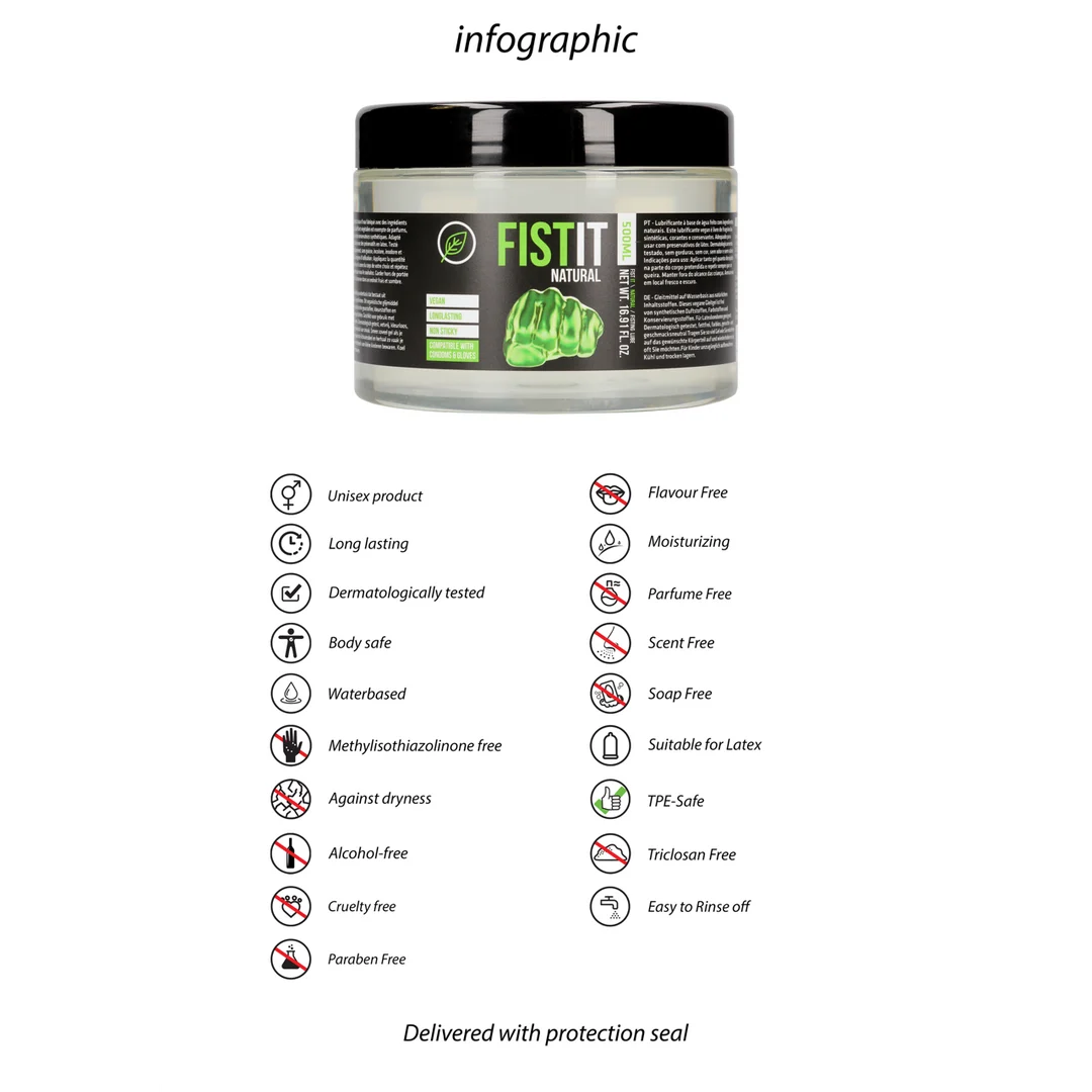 Lubricante natural Fist It a base de agua - Imagen 4