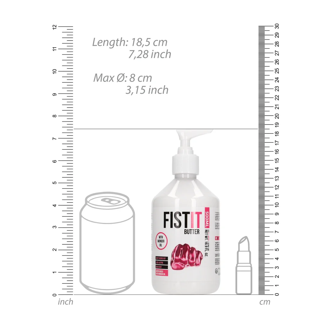 Lubricante de base acuosa, efecto duradero con aceite de ricino, sin perfume y sin sabor, 500 ml, Fist It by Shots - Imagen 4
