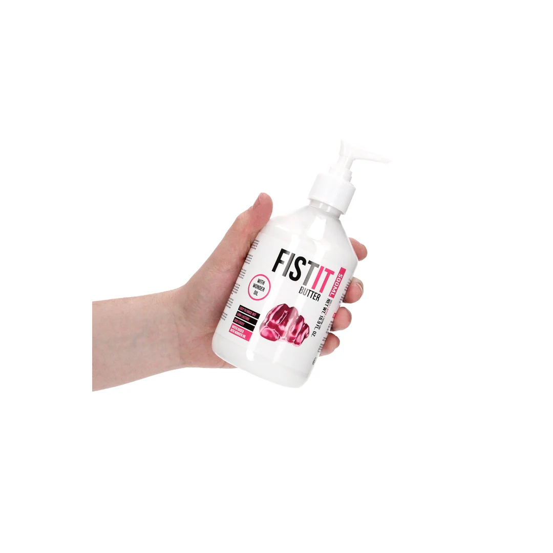 Lubricante de base acuosa, efecto duradero con aceite de ricino, sin perfume y sin sabor, 500 ml, Fist It by Shots - Imagen 5
