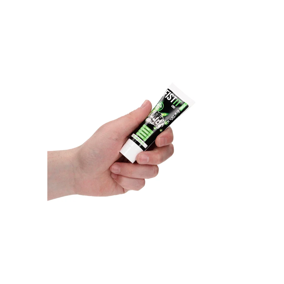 Lubricante de base acuosa con CBD activo (cannabidiol), dermatológicamente testado, sin perfume y sin sabor, 25 ml, Fist It by Shots - Imagen 5