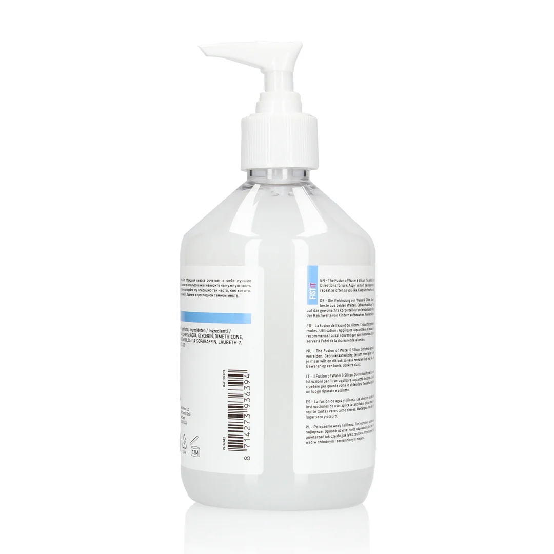 Lubricante neutro, fórmula híbrida de agua y silicona, sin perfume y sin sabor, 500 ml, Fist It by Shots - Imagen 1