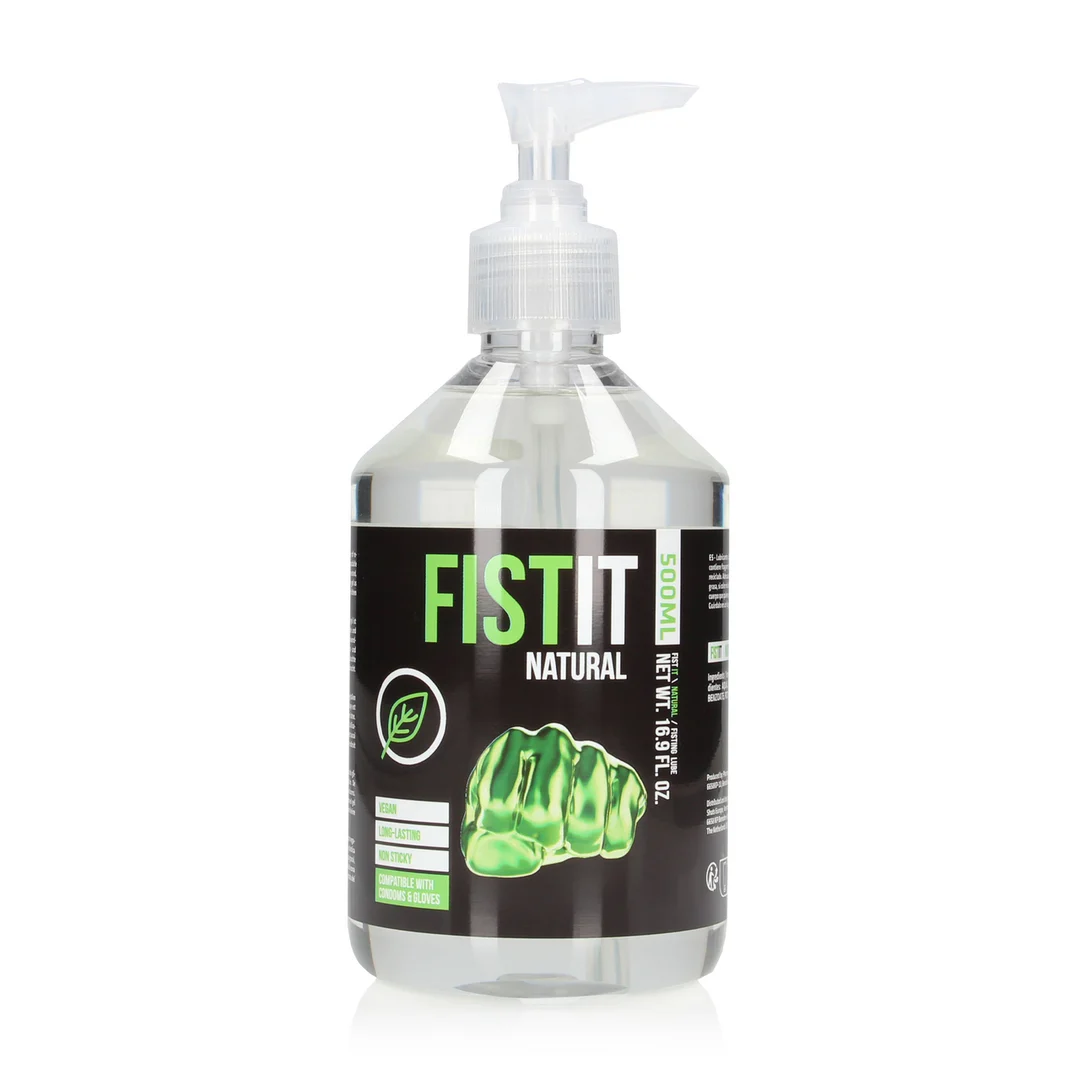 Lubricante de base acuosa, fórmula natural y vegana, sin perfume y sin sabor, 500 ml, Fist It by Shots - Imagen 5