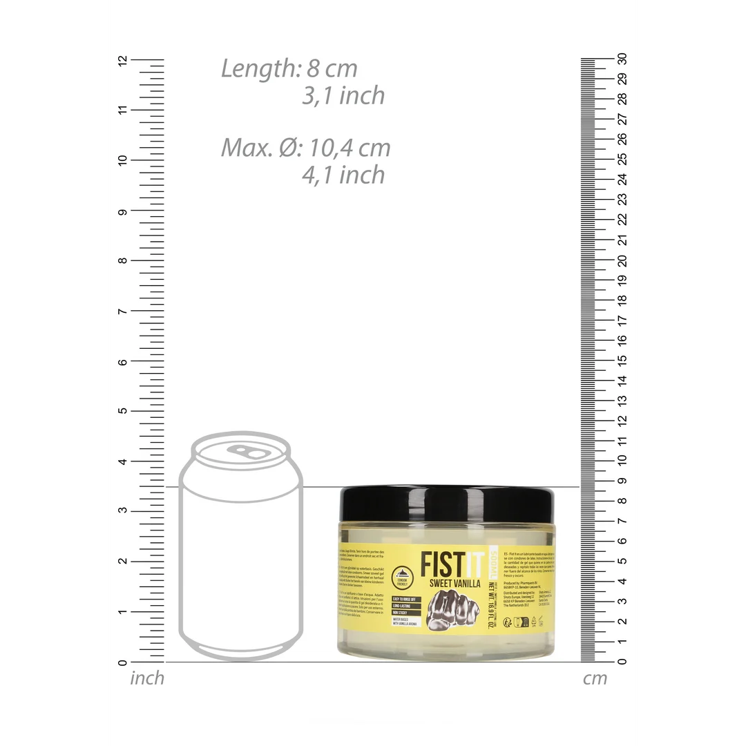 Fist It lubricante extragrueso de vainilla, 500 ml - Imagen 4