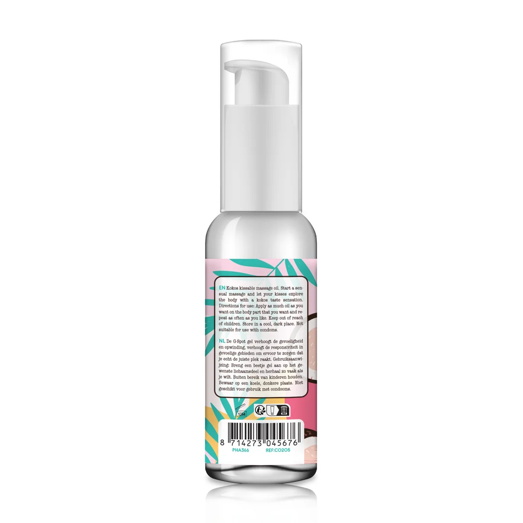 Aceite de masaje Kissable con sabor a coco - Imagen 1