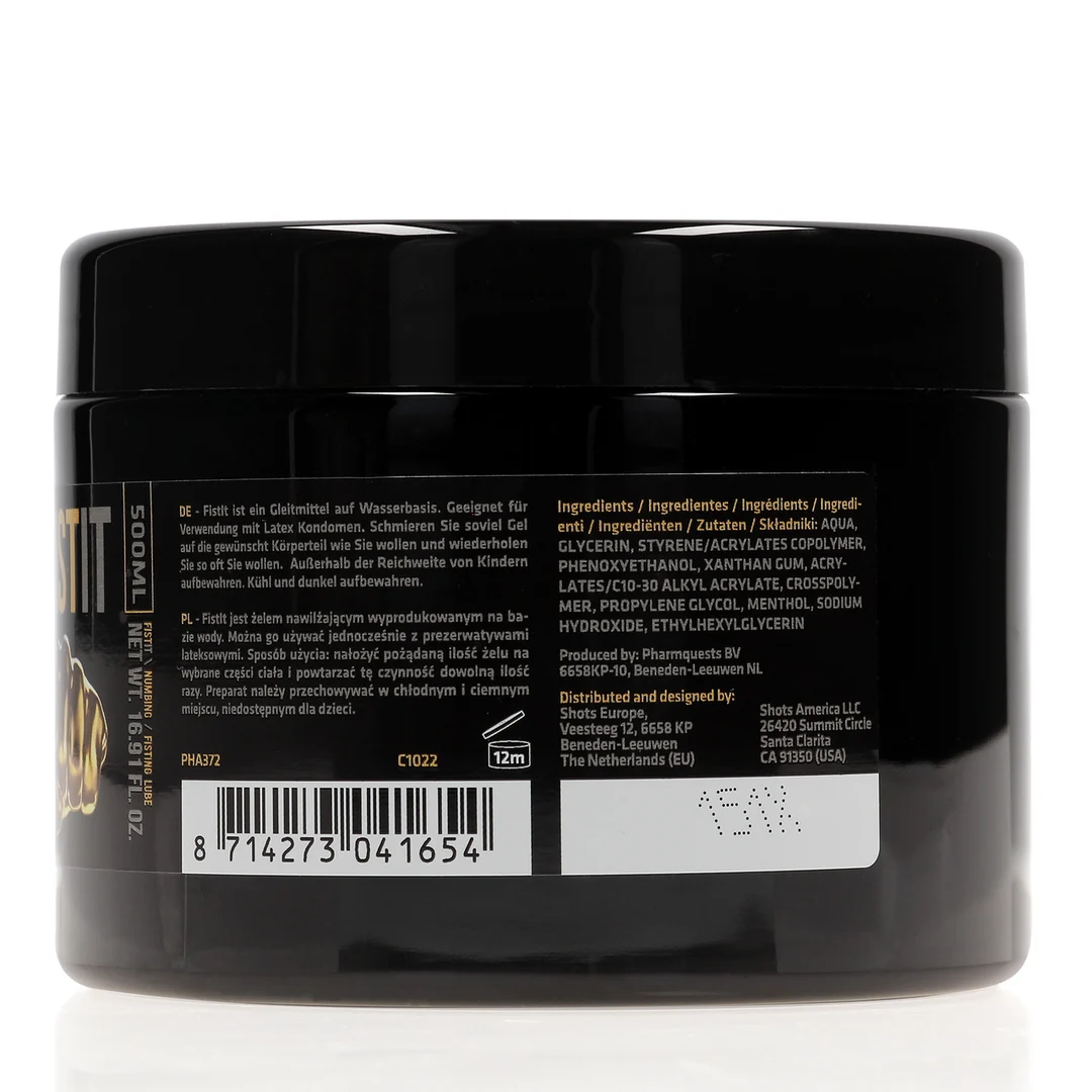 Lubricante Fist It Extra Thick con mentol - Imagen 2