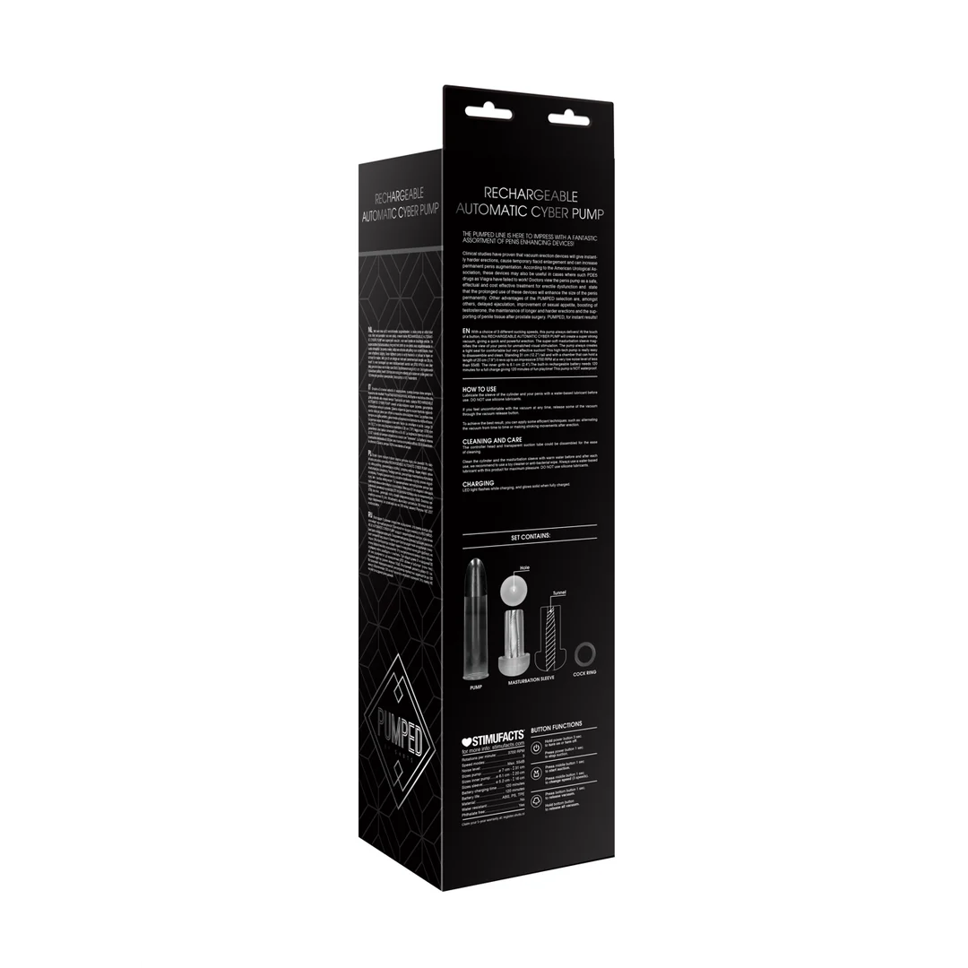Pumped by Shots Cyber Pump automática recargable con funda - Imagen 2