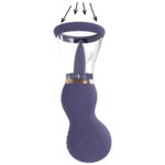 Extra para hombres con copas suaves: bomba recargable para vulva y pecho, morada, probador - Imagen 14