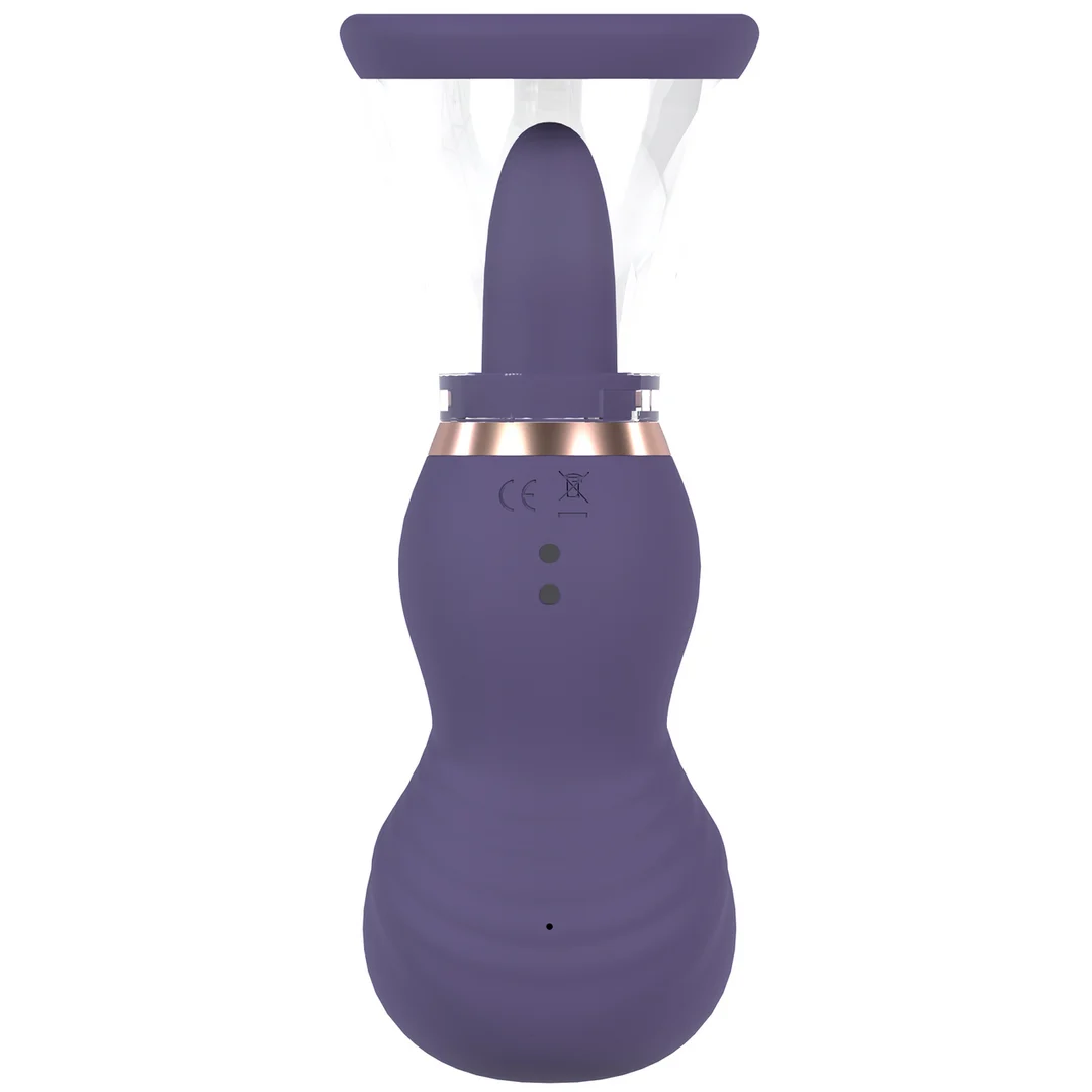Extra para hombres con copas suaves: bomba recargable para vulva y pecho, morada, probador - Imagen 12