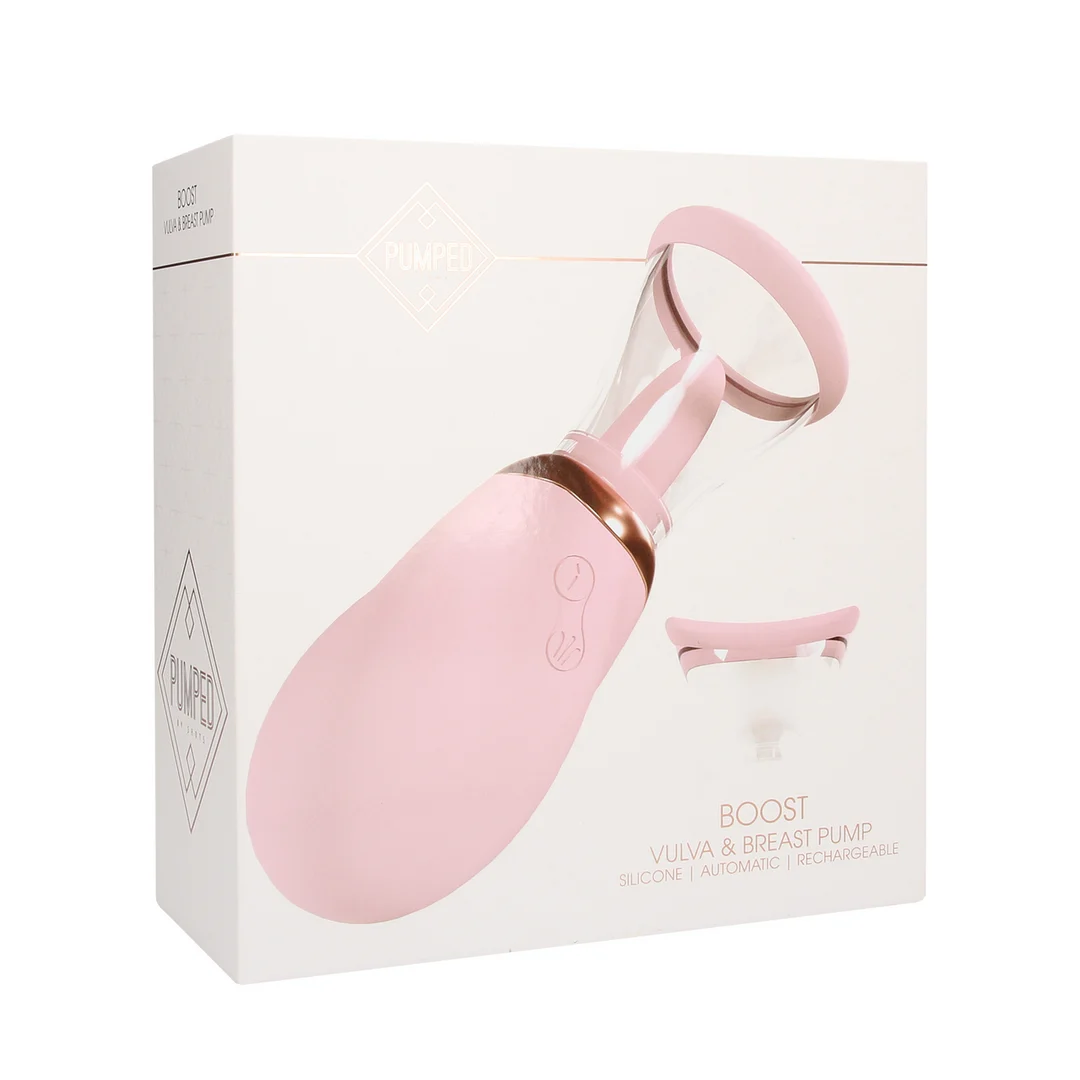 Un extra para hombres con bordes suaves – BOOST - Bomba recargable para vulva y pechos - Rosa - Probador - Imagen 6