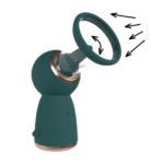 Bomba para pecho y vulva con copas cómodas – Bomba recargable para vulva y pecho - Verde bosque - Tester - Imagen 8
