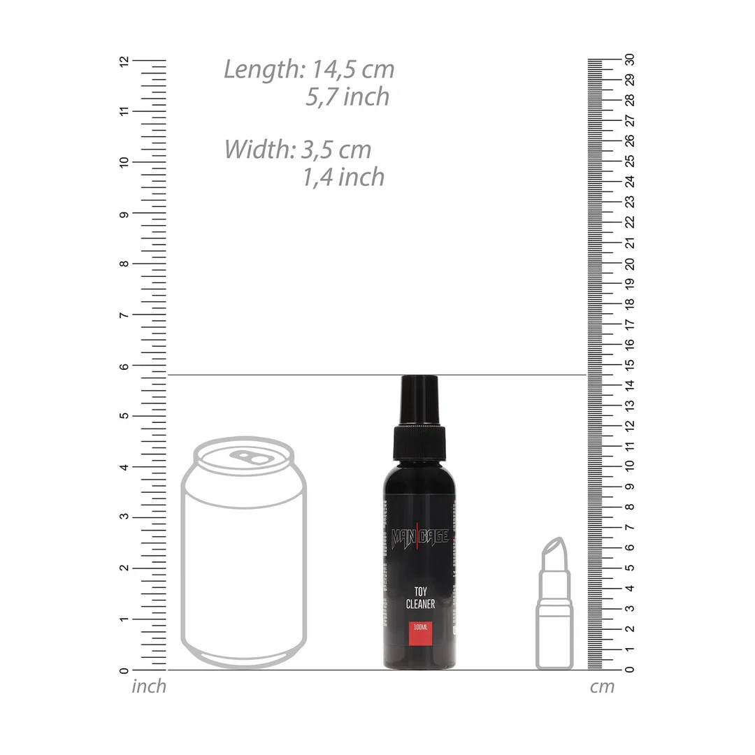 Limpiador de juguetes – Spray espumoso para limpiar juguetes eróticos – ManCage by Shots – 100 ml - Imagen 4