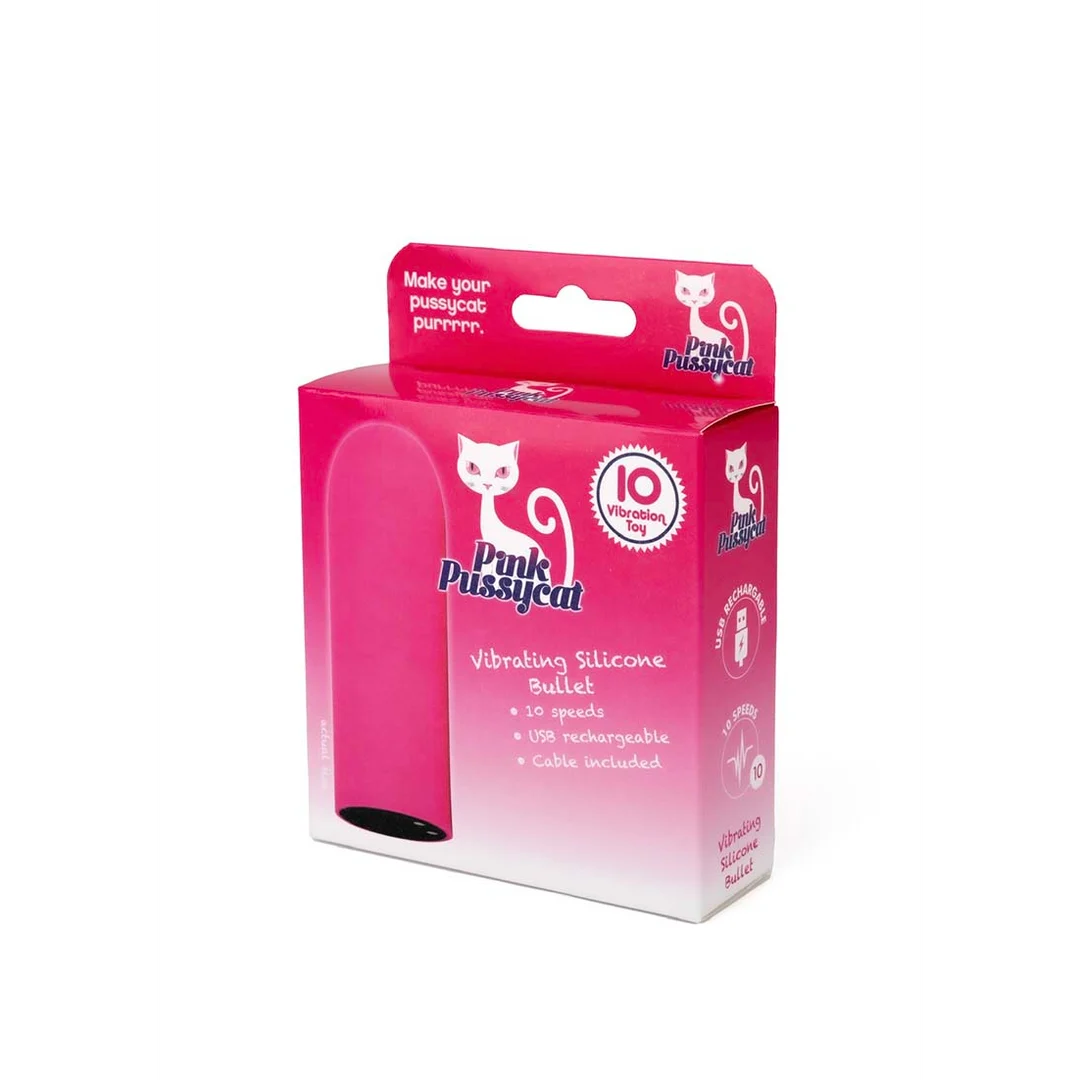 Bala vibradora de silicona Pink Pussycat - Imagen 1