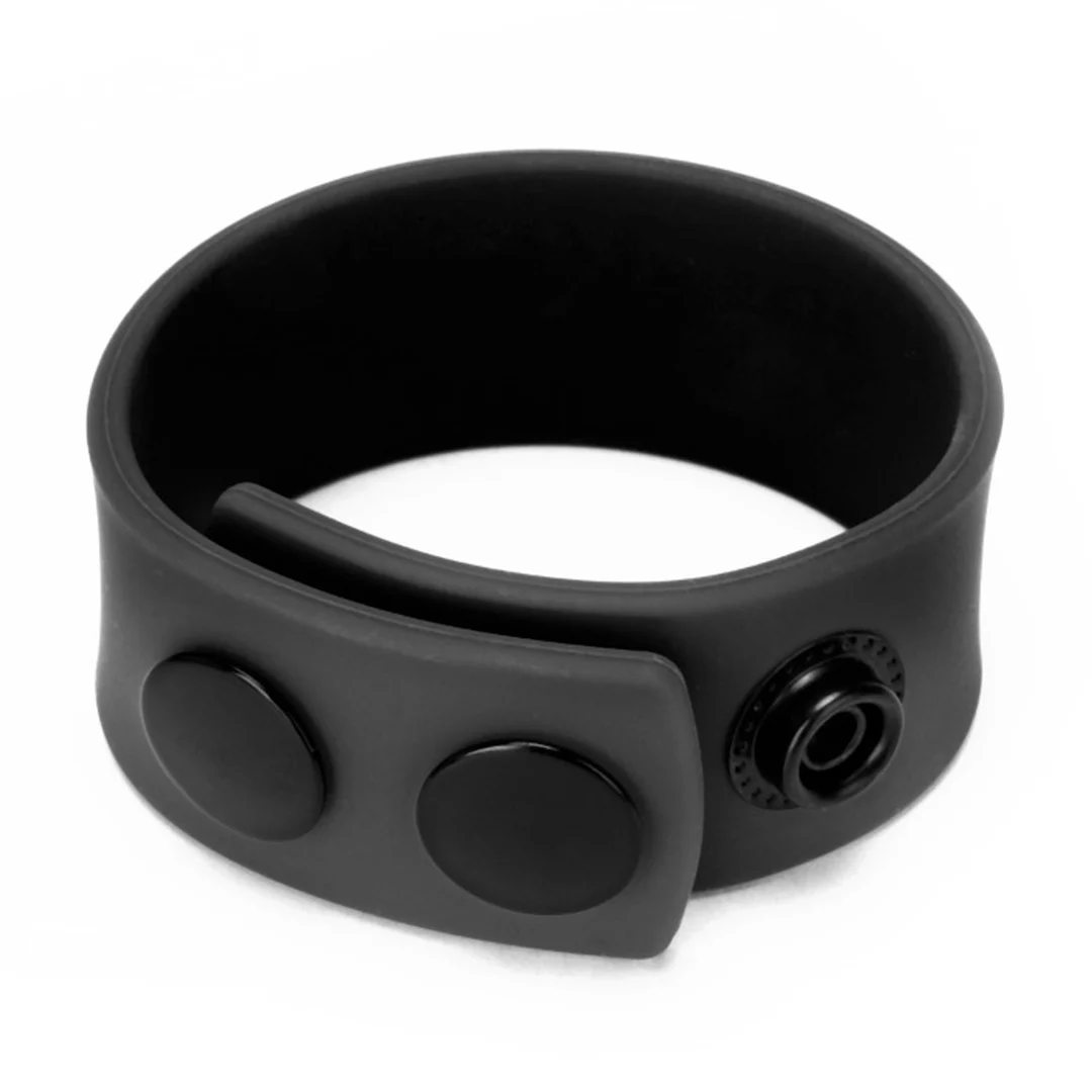 Banda de silicona para pene Prowler Red negra - Imagen 4