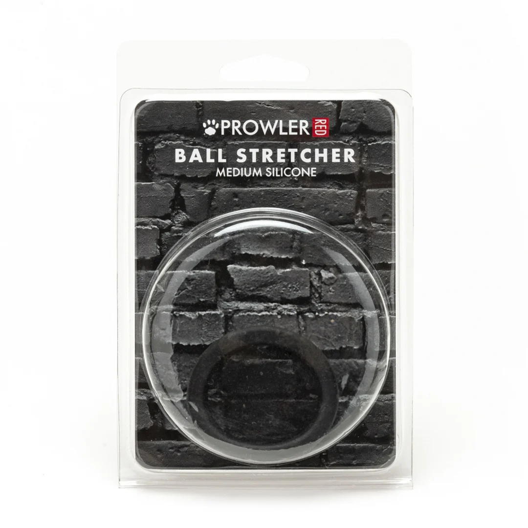 Estirador de testículos de silicona Prowler Red mediano negro - Imagen 1