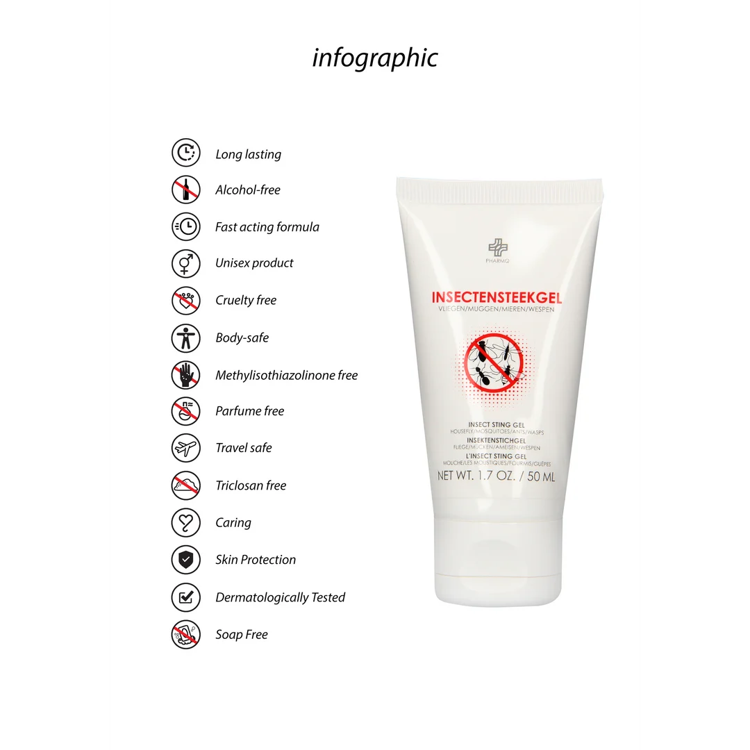 Gel para picaduras de insectos Pharmquests 50 ml - Imagen 3
