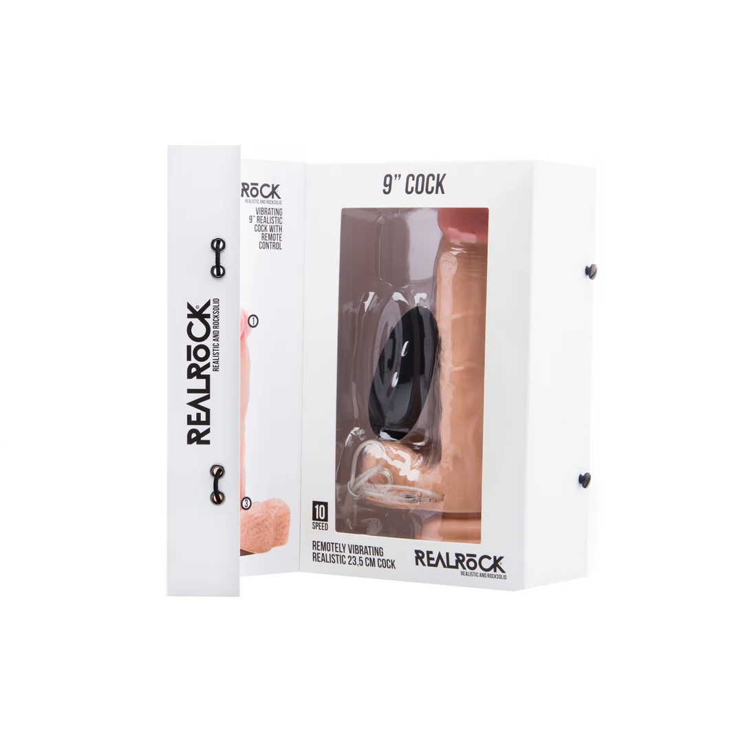 Vibrador realista con ventosa resistente y detalles muy realistas, RealRock RealRock by Shots - Imagen 1