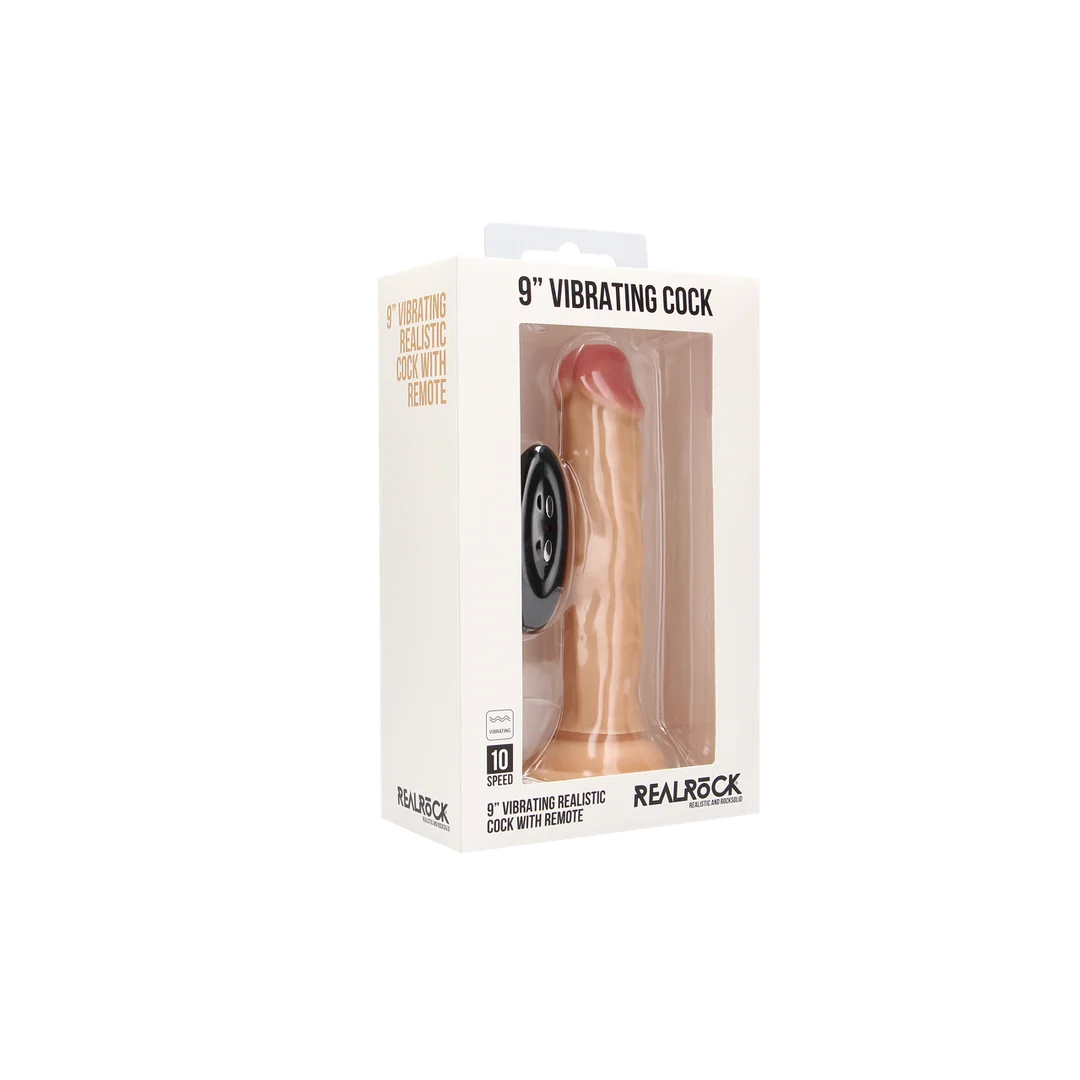 Dildo vibrador realista RealRock con ventosa - Imagen 1