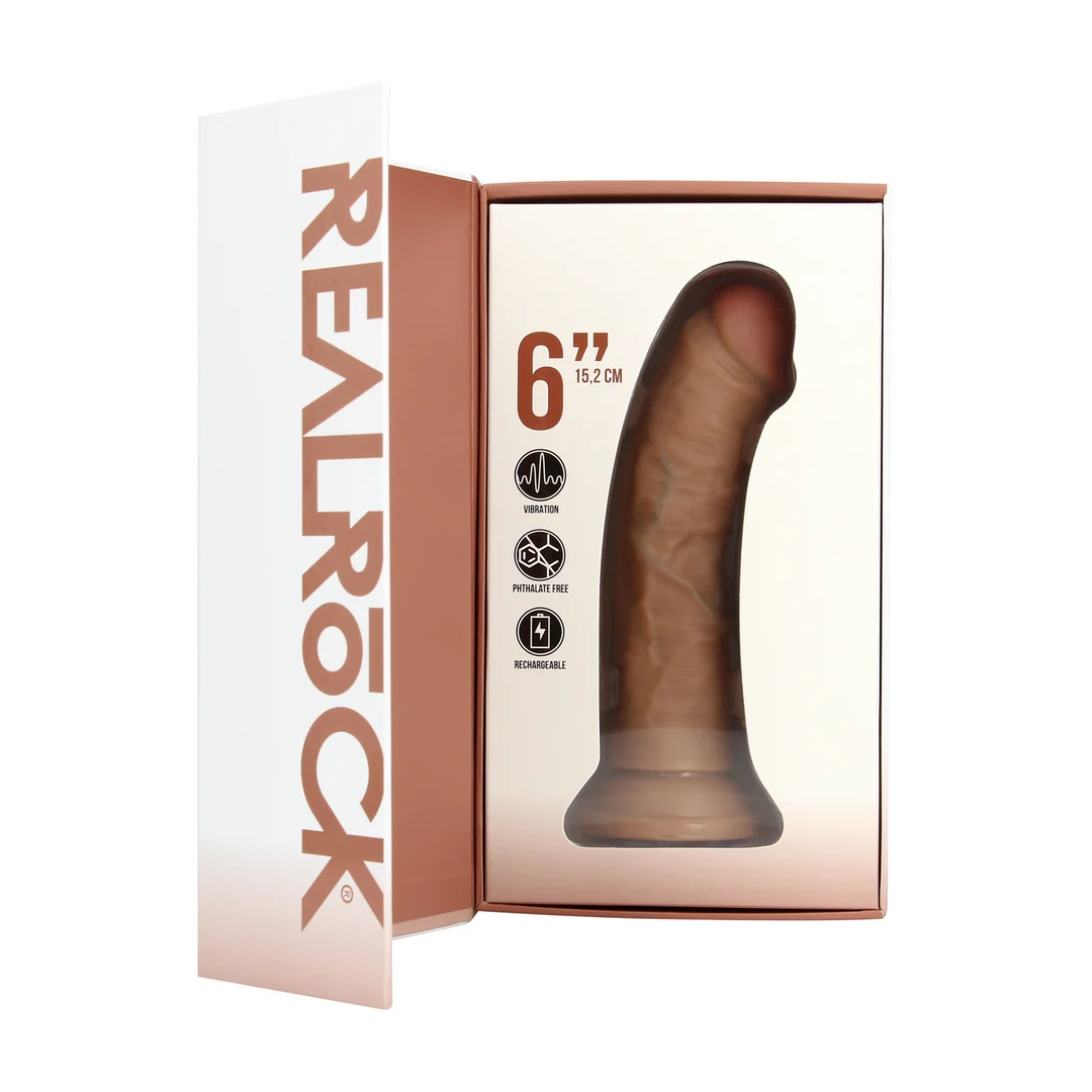 Vibrador realista con ventosa, RealRock Flesh, RealRock by Shots - Imagen 12
