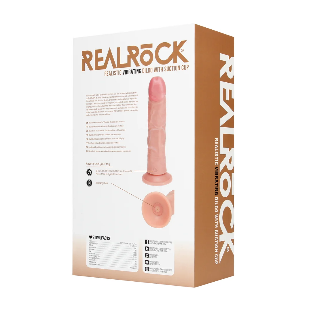 Consolador curvado vibrador RealRock - Imagen 2