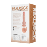 Vibrador realista con ventosa y compatible con arnés – RealRock Nude (18 cm) RealRock by Shots - Imagen 5