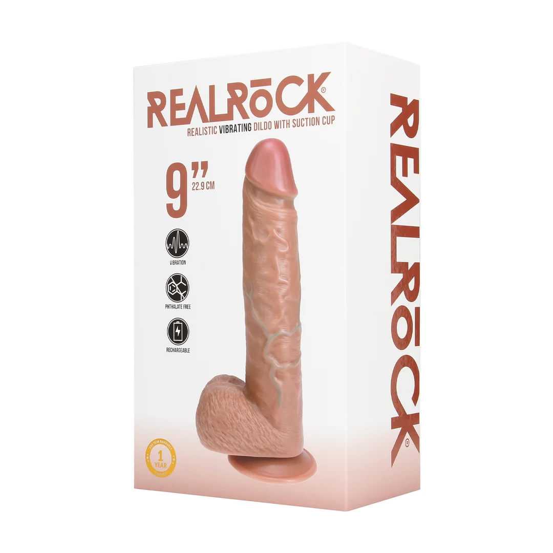 Dildo vibrador RealRock con ventosa - Imagen 7