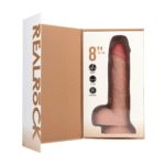 Dildo vibrador y giratorio RealRock con testículos - Imagen 3
