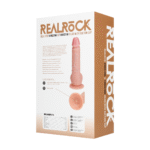 Vibrador realista con ventosa y compatible con arnés, RealRock flesh de RealRock by Shots - Imagen 5