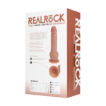Vibrador realista con ventosa y compatible con arnés, RealRock flesh de RealRock by Shots - Imagen 11