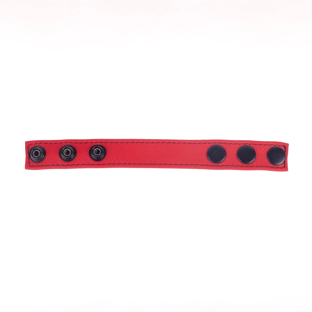 Anillo para el pene ajustable Cocky de cuero de Red Leather - Imagen 2
