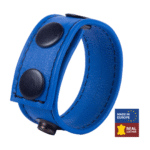 Anillo ajustable de piel Cocky de Red Leather, azul - Imagen 3
